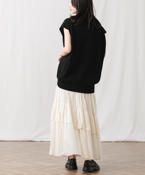「CLOCHE」 フレアスカート FREE アイボリー レディース_画像9