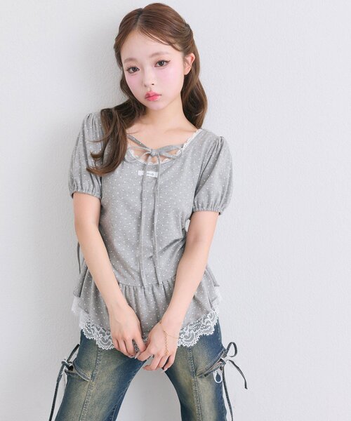 OLIVE des OLIVE(オリーブデオリーブ) tシャツ 半袖 「着回し力 OLIVE des OLIVE(オリーブデオリーブ) tシャツ 半袖 「着回し力