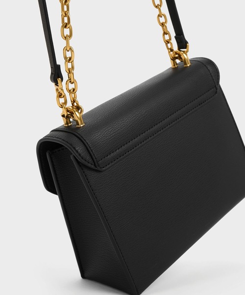 「CHARLES \u0026 KEITH」 ショルダーバッグ S ライトベージュ レディースの画像