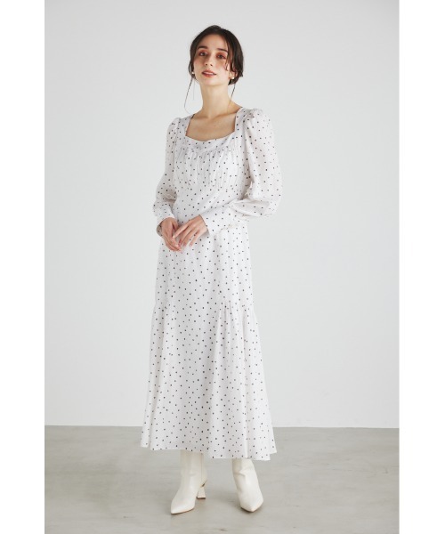 「rienda」 長袖ワンピース SMALL ブラック レディースの画像