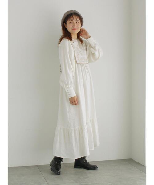 「TSUHARU by Samansa Mos2」 コンビワンピース F グレー レディース_画像9