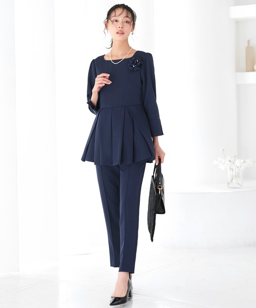新品 未使用 RUIRUE BOUTIQUE フォーマル セット LL ネイビー RUIRUE BOUTIQUE（ルイルエブティック） セットアップ LL ネイビー