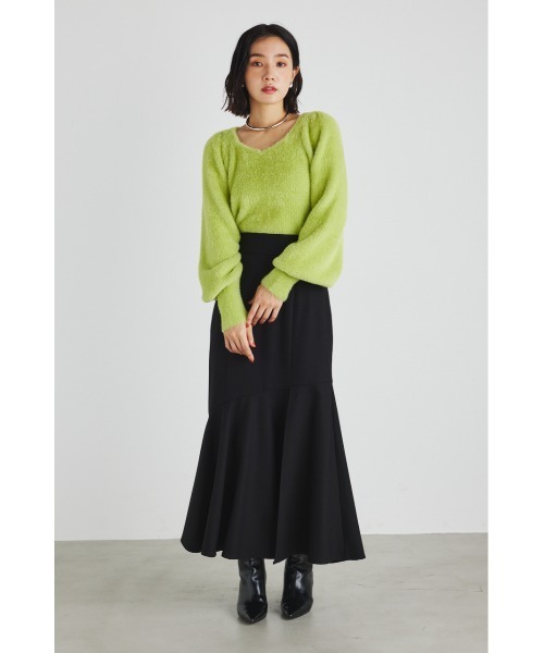 「rienda」 スカート MEDIUM グレー レディース_画像7