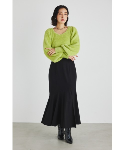 「rienda」 スカート MEDIUM グレー レディース_画像8