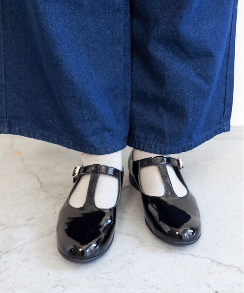 「あしながおじさん」 シューズ 24.5cm ブラック レディース_画像8