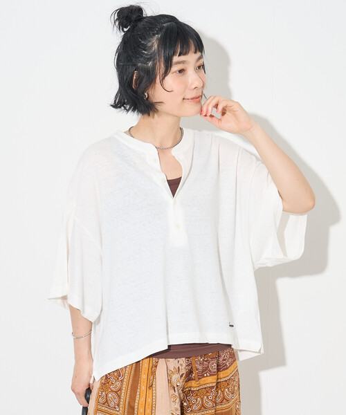 FREAK'S STORE（フリークスストア） ヘンリーネック tシャツ 半袖