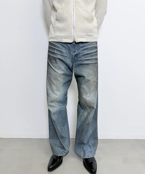 ジーンズ 3D TWISTED WIDE LEG JEANS メンズ_9