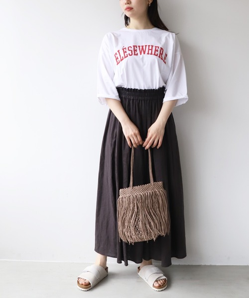 「MICA&DEAL」 半袖Tシャツ FREE ホワイト レディース_画像4