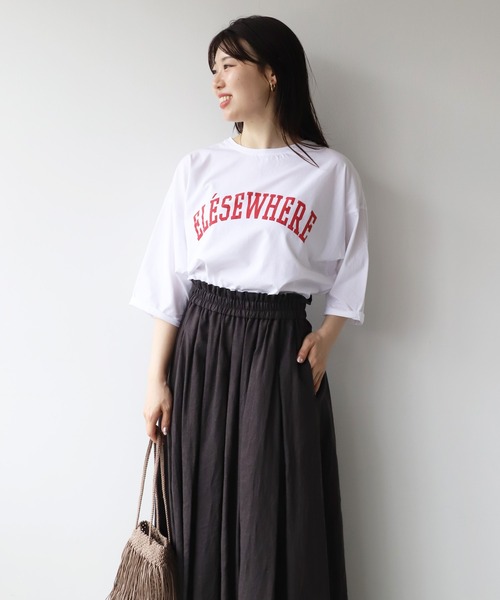 「MICA&DEAL」 半袖Tシャツ FREE ホワイト レディース_画像7
