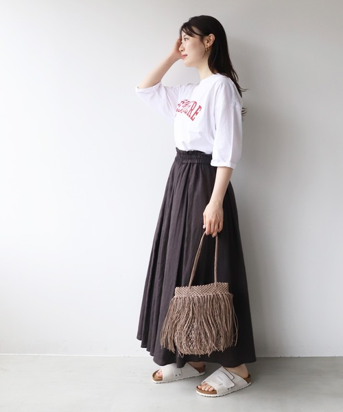 「MICA&DEAL」 半袖Tシャツ FREE ホワイト レディース_画像8