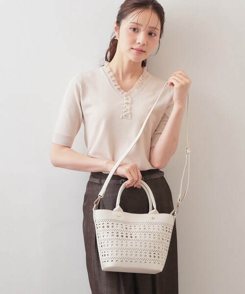 トートバッグ２点 index（インデックス） トートバッグ 「2WAY」パンチングデザイン