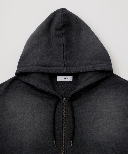 「SERACE」 ジップアップパーカー L ホワイト メンズ_画像9