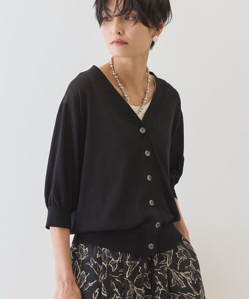 「AMERICAN HOLIC」 ニットカーディガン M ブラウン レディース_画像2