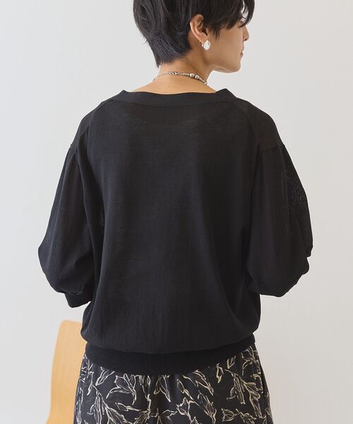 「AMERICAN HOLIC」 ニットカーディガン M ブラウン レディース_画像5