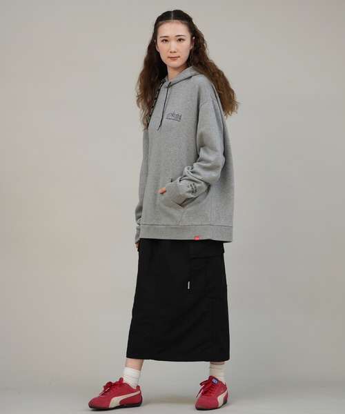 Manhattan Portage 풀오버 후드 L 헤더 그레이 여성 (8/8)