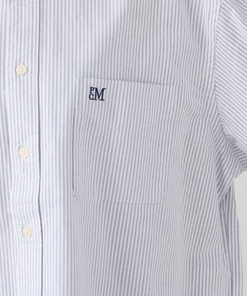 「journal standard L'essage」 「PARROTT CANVAS」長袖シャツ MEDIUM ブルー レディース_画像9