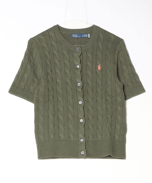 Polo Ralph Lauren ケーブルニット 半袖カーディガン POLO RALPH LAUREN（ポロ・ラルフローレン） ラルフローレン
