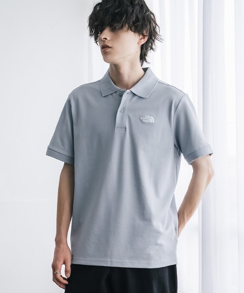 ノースフェイス メンズポロシャツ 半袖 グレー系 THE NORTH FACE（ザ ノースフェイス） ノースフェイス ポロシャツ 半袖