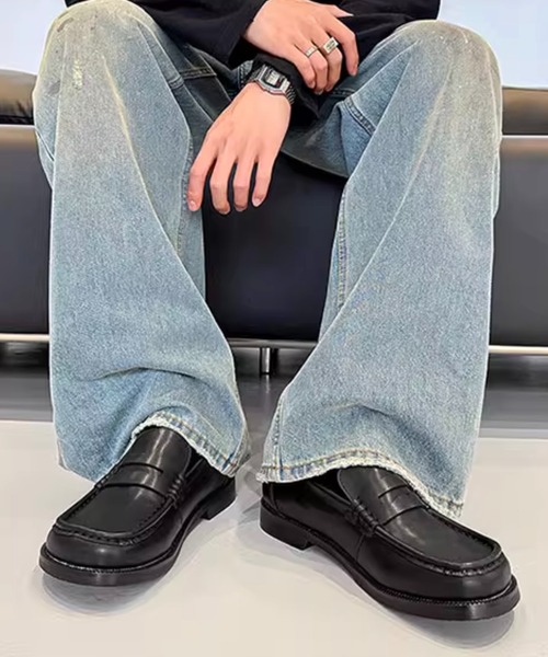 「WESTBOY」 ローファー 42 ブラック メンズ_画像7