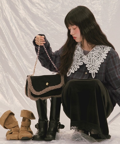 loin nuit ハンドバッグ boa hand bag / ボアハンドバッグ : ZOZOTOWN