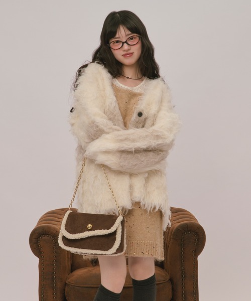 loin nuit ハンドバッグ boa hand bag / ボアハンドバッグ : ZOZOTOWN