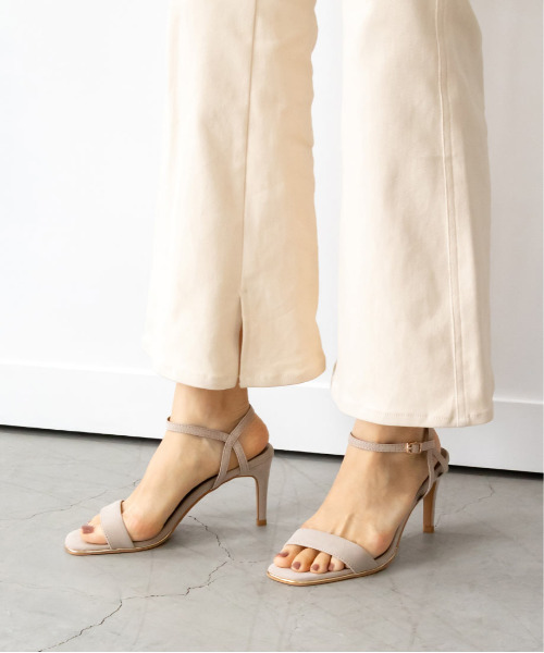 RANDA サンダル メタルパーツストラップサンダル レディース