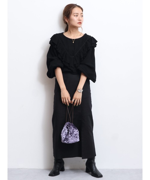 Ungrid スカート ストレッチスリットマキシスカート : ZOZOTOWN Yahoo  