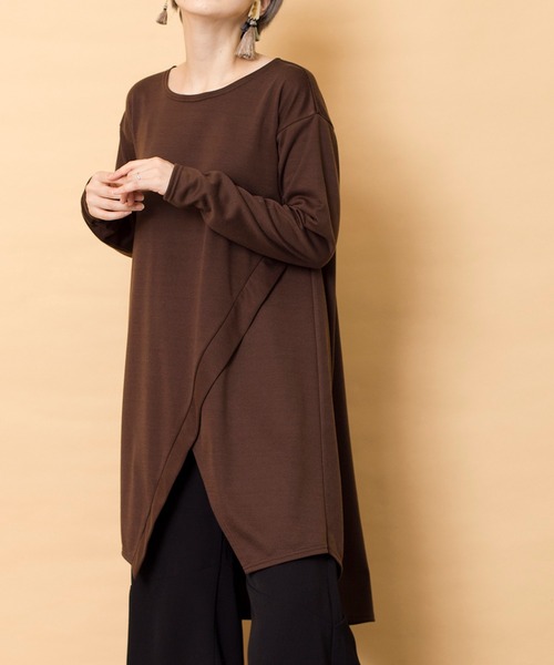 トソーで tシャツ Tシャツ アシンメトリー切替プルオーバー ZOZOTOWN PayPayモール店 - 通販 - PayPayモール サイズガイ