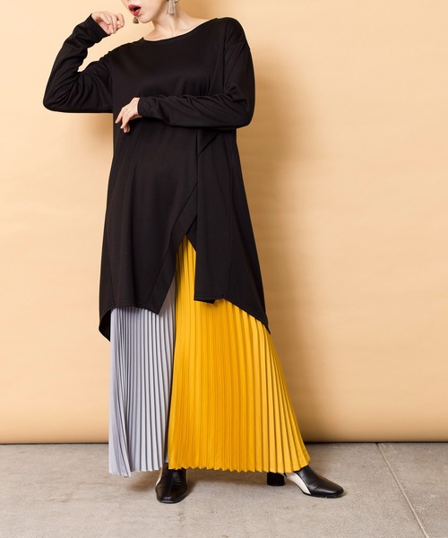 トソーで tシャツ Tシャツ アシンメトリー切替プルオーバー ZOZOTOWN PayPayモール店 - 通販 - PayPayモール サイズガイ