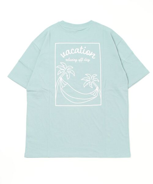 パンプバック　水色 Lサイズ Tシャツ ロゴ入り FUNALIVE（ファンアライブ） tシャツ 半袖 Sunsweet バックスマイル