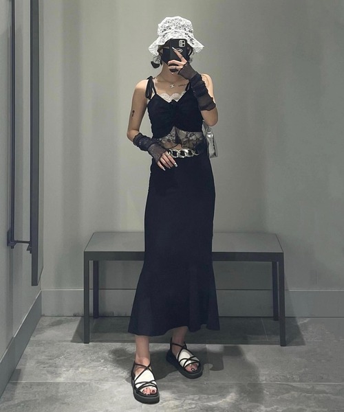 ⭐未使用品　ROPE　フレア&マーメイドレーススカート ROOP TOKYO スカート FLARE MERMAID SKIRT / フレアマーメイド
