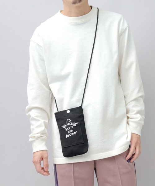 MARK GONZALES★人気★Mini Bag ポーチ ショルダー 2色 ワットイットイズント アートバイ マークゴンザレス (What it