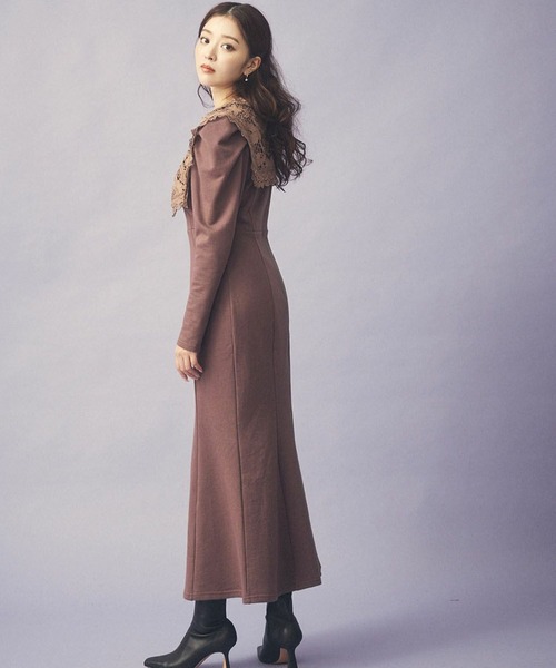 fiolily ワンピース 2Way Lace Collar Dress レディース : ZOZOTOWN 