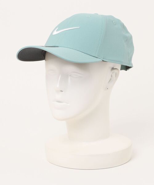 【NIKE】キャップ(UNISEX) ペールグリーン×ホワイト NIKE キャップ 帽子 「NIKEアパレル」DF クラブ S CB P メンズ