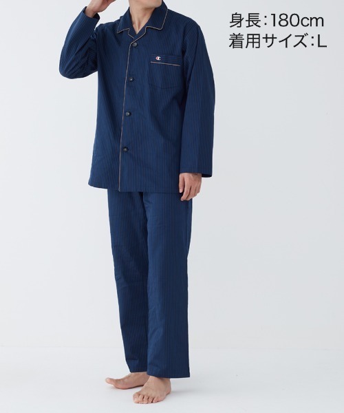 Champion（チャンピオン） パジャマ ルームウェア 長袖長パンツ 綿100