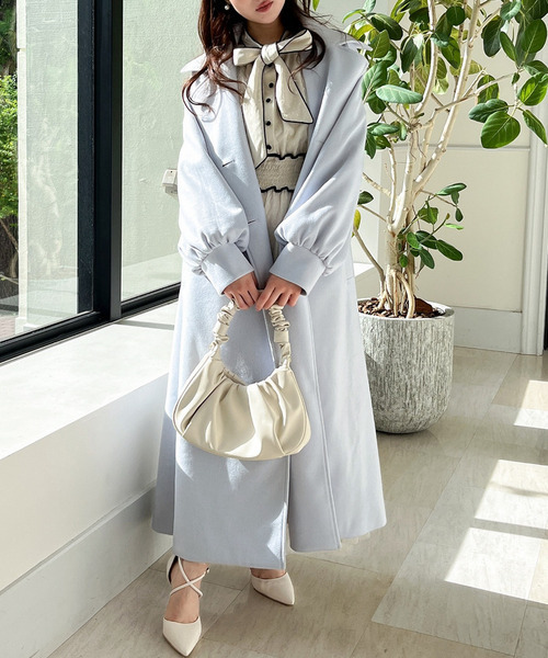 MIIA 　コート MIIA（ミーア） コート アウター ダブルボタンウエストリボンコート