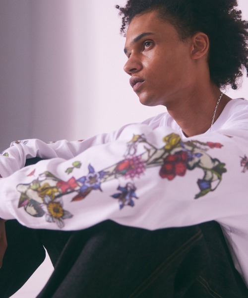 rehacer（レアセル） tシャツ : Flower Born Sleeve CS / フラワー