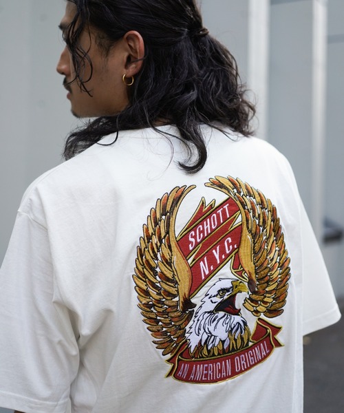 Schott N.Y.C tシャツ Schott/ショット/T-SHIRT ”EAGLE AND