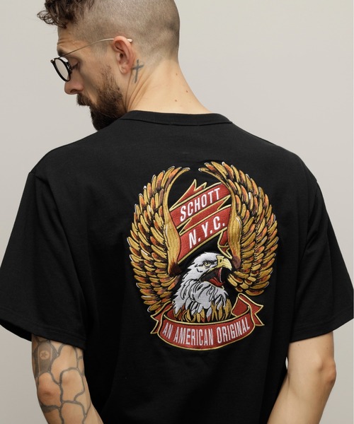 Schott N.Y.C tシャツ Schott/ショット/T-SHIRT ”EAGLE AND