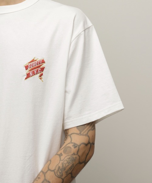 Schott ショット フライング イーグル 半袖Tシャツ FLYING EAGLE T-SHIRT FLYING EAGLE/フライングイーグル Tシャツ | Schott