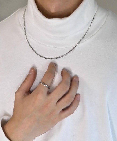 ARROWM ネックレス ツイストリングネックレス メンズ : ZOZOTOWN Yahoo