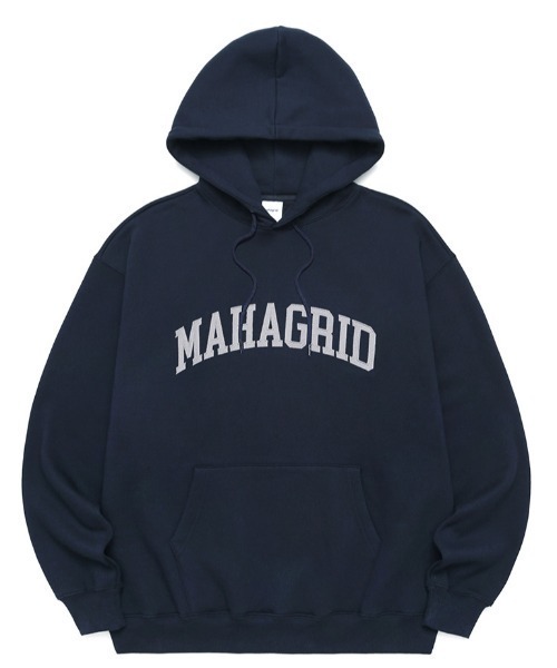 パーカー 「mahagrid/マハグリッド」VARSITY LOGO HOODIE/バーシティロゴ フーディーパーカー レディース メンズ