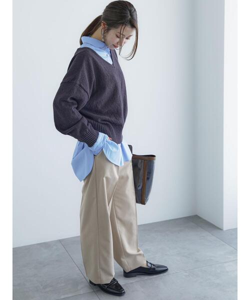 Te chichi（テチチ） パンツ ダブルタックワイドスラックスパンツ