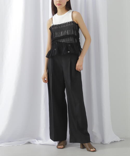 THE BEATLES d'zzit ワイドパンツ【レア】【限定品】 JILL by STUART パンツ 「eS」ハンマーメタルワイドパンツ