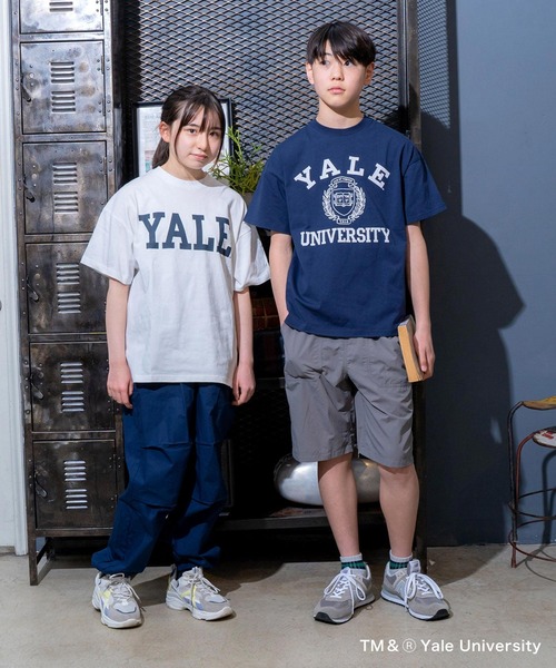 GLAZOS（グラソス） tシャツ 「大人向けサイズあり」「YALE」コットン 