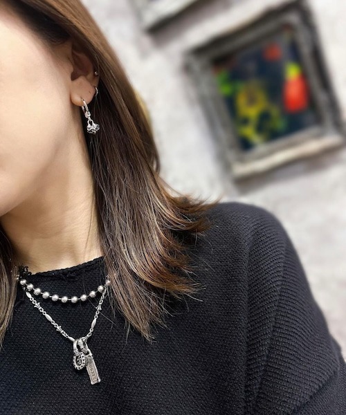 英国発【HOBBS LONDON】コレット ボウ ピアス 関税込 THE MILES ピアス GODSIZE ゴッドサイズ THIN HOOP with OVAL