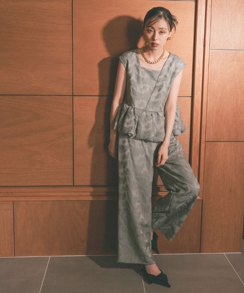 DONOBAN ドレス 「ANDRESD」peplum setup dress セットアップ