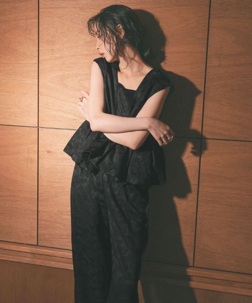 DONOBAN ドレス 「ANDRESD」peplum setup dress セットアップ