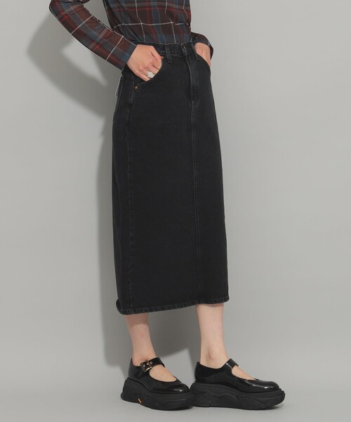 Ray BEAMS デニムパネルフレアスカート 1(M) Ray BEAMS（レイ ビームス）LEVI'S(R) / HIGH RISE A-LINE DECON