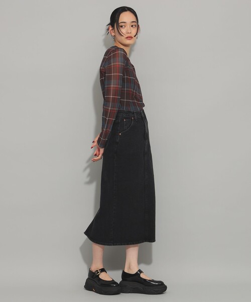 Ray BEAMS デニムスカート Lee / Long Denim Skirt : ZOZOTOWN